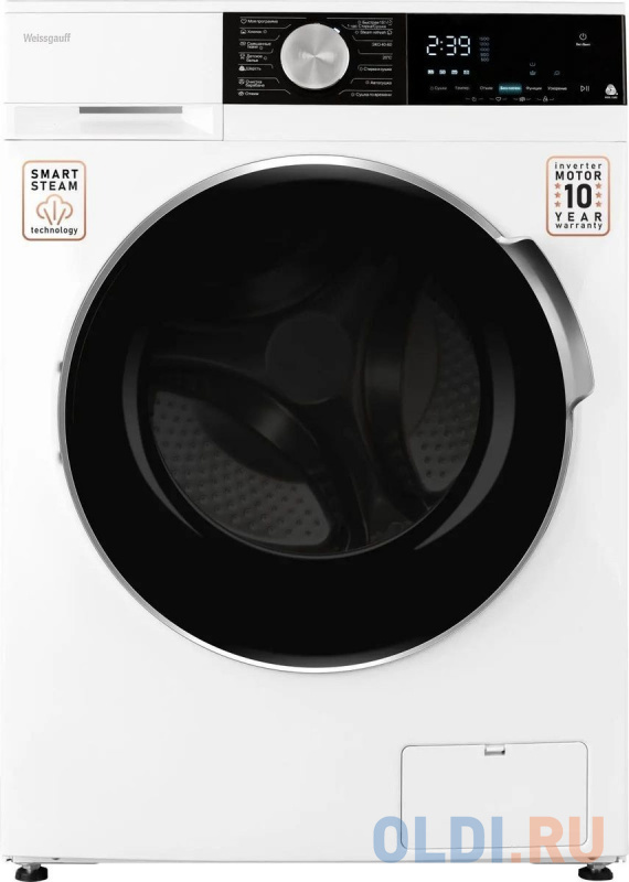 

Стиральная машина Weissgauff WMD 56510 DC Inverter Steam класс: A загр.фронтальная макс.:10кг (с сушкой) белый