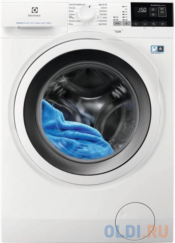 Стиральная машина Electrolux EW7WP447W пан.англ. класс: A загр.фронтальная макс.:7кг (с сушкой) белый инвертер