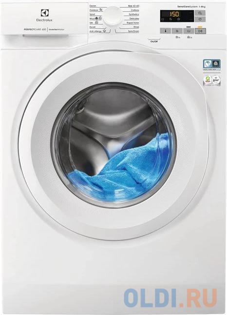 

Стиральная машина Electrolux EW6FN528S пан.англ. класс: C загр.фронтальная макс.:6кг белый инвертер