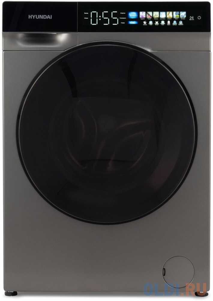 

Стиральная машина Hyundai WFE9230 Dark Gray, с фронтальной загрузкой, с паром, 10кг, 1200об/мин, инверторная
