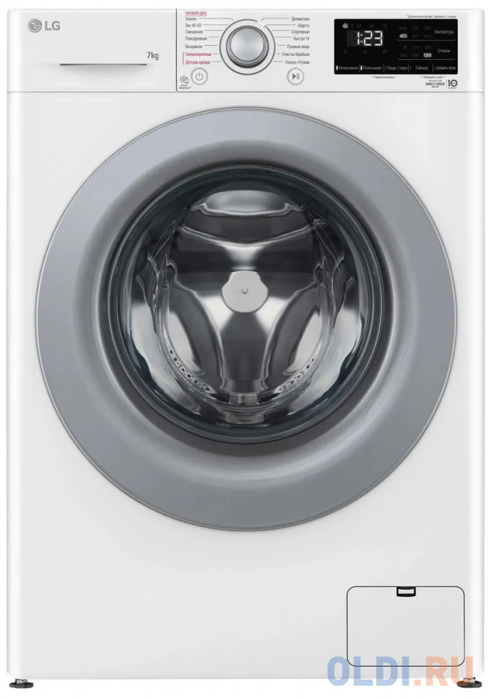 Стиральная машина LG F2V3HS4W класс: A загр.фронтальная макс.:7кг белый инвертер