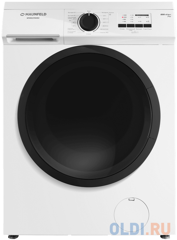 

Стиральная машина Maunfeld MFWM127WH052 класс: A+++ загр.фронтальная макс.:7кг белый