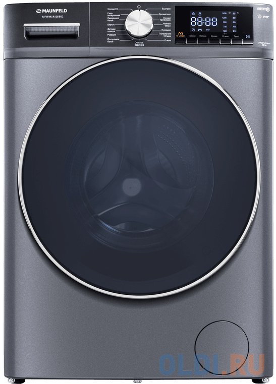 

Стиральная машина Maunfeld MFWM1410SB02 класс: A+++ загр.фронтальная макс.:10кг темно-серебристый инвертер
