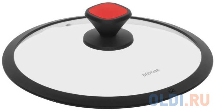 

Стеклянная крышка с силиконовым ободом, 28 см, NADOBA, серия GUSTA