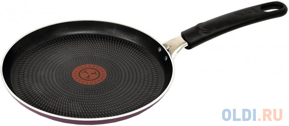 

Сковорода блинная Tefal Cook Right 04166522 круглая 22см ручка несъемная (без крышки) сиреневый (9100023405)