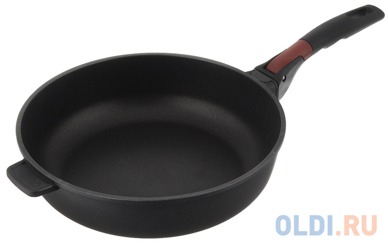 

Глубокая сковорода с антипригарным покрытием и съёмной ручкой, 28 см, NADOBA, серия VILMA, Черный