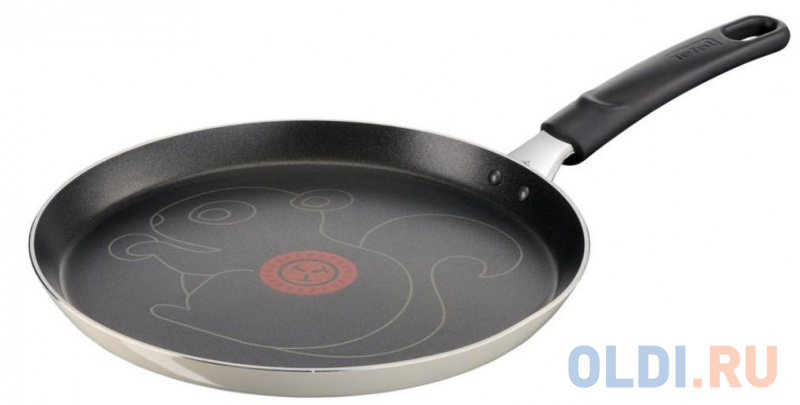 

Сковорода блинная Tefal B6471042 круглая ручка несъемная (без крышки) бежевый (9100039501