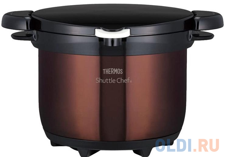 

Термокастрюля Thermos Shuttle Chef KBG-3000 CBW 3л. коричневый/черный (450784)