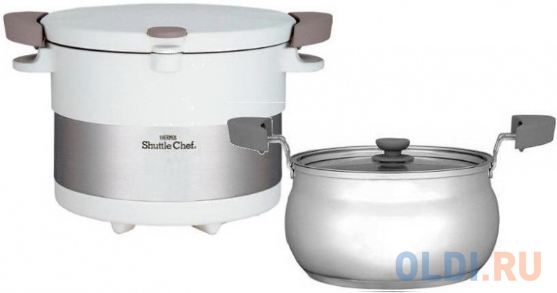 

Термокастрюля Thermos Shuttle Chef KBC-3000 PWH 3л. белый/серебристый (451484)