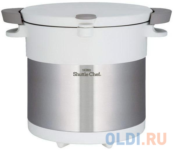 

Термокастрюля Thermos Shuttle Chef KBC-4500 PWH 4.5л. белый/серебристый (451538)