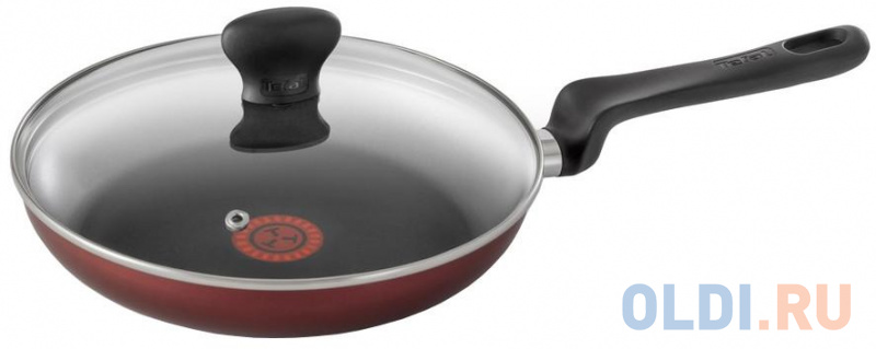 

Сковорода Tefal Only Cook 04170926 круглая 26см ручка несъемная (с крышкой) коричневый (9100024452)