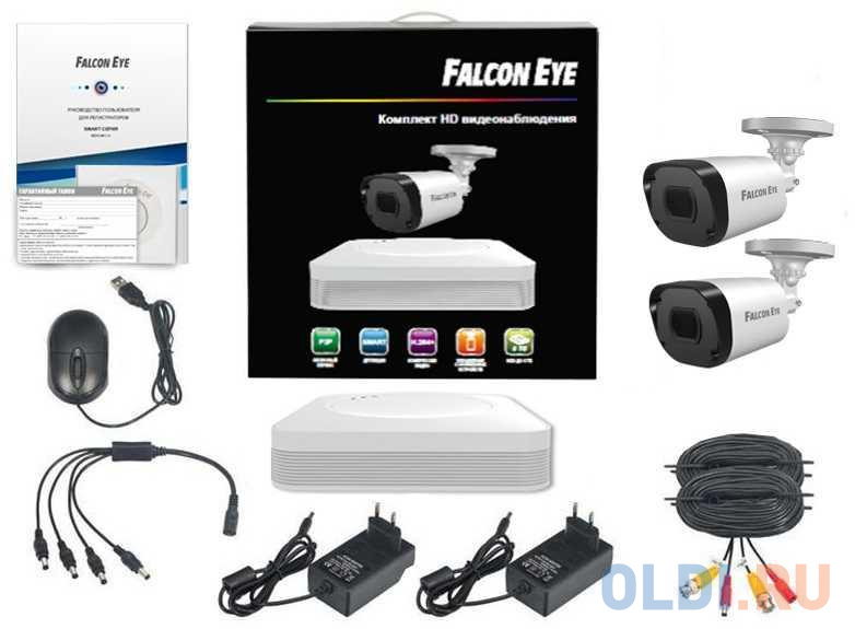 Falcon Eye FE-104MHD KIT Light SMART   4-  (AHD, TVI, CVI, IP, CVBS) ; : VGA;HDMI; 
