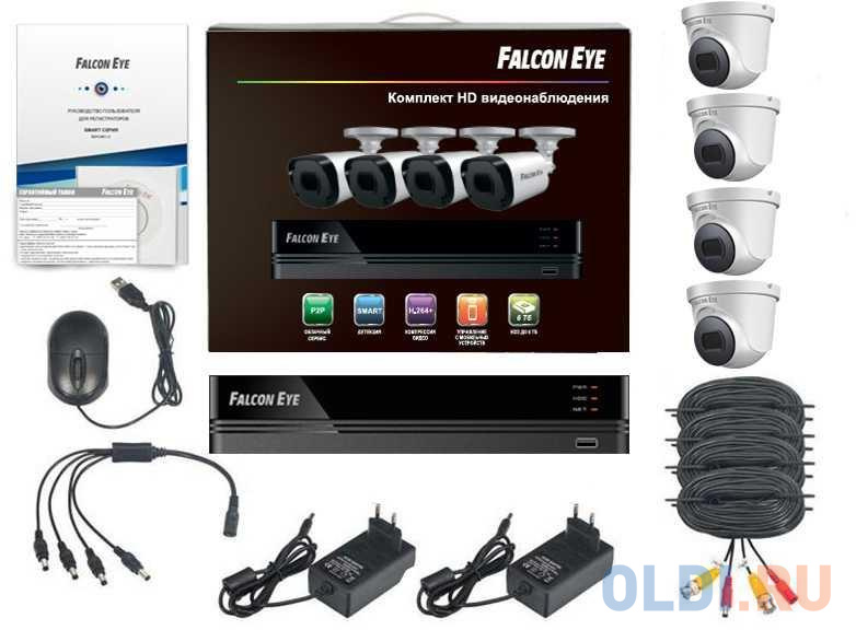 

Комплект видеонаблюдения Falcon Eye FE-104MHD Дом SMART