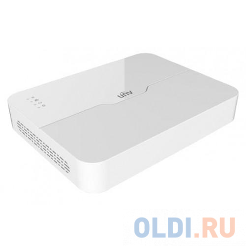 Видеорегистратор IP 8-канальный 4K с 8 PoE портами и разрешением записи до 4К, пласт. корпус фото