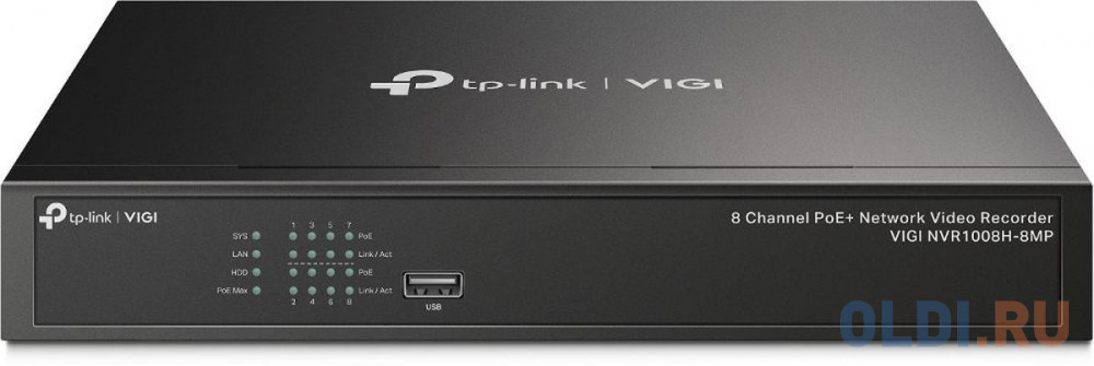 Видеорегистратор TP-Link NVR VIGI NVR1008H-8MP