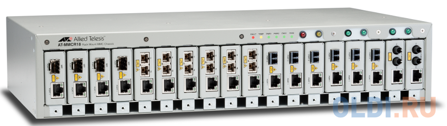 Шасси Allied Telesis AT-MMCR18-60 18-Slot for MMC2xxx Media Convert one AC Multi-Region PSU - фото 1