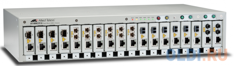 

Шасси Allied Telesis AT-MMCR18-60 18-Slot for MMC2xxx Media Convert one AC Multi-Region PSU
