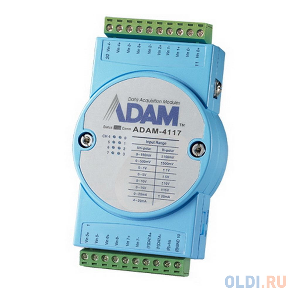 ADAM-4117-B   Модуль ввода, 8 каналов аналогового ввода, Modbus RTU/ASCII Advantech