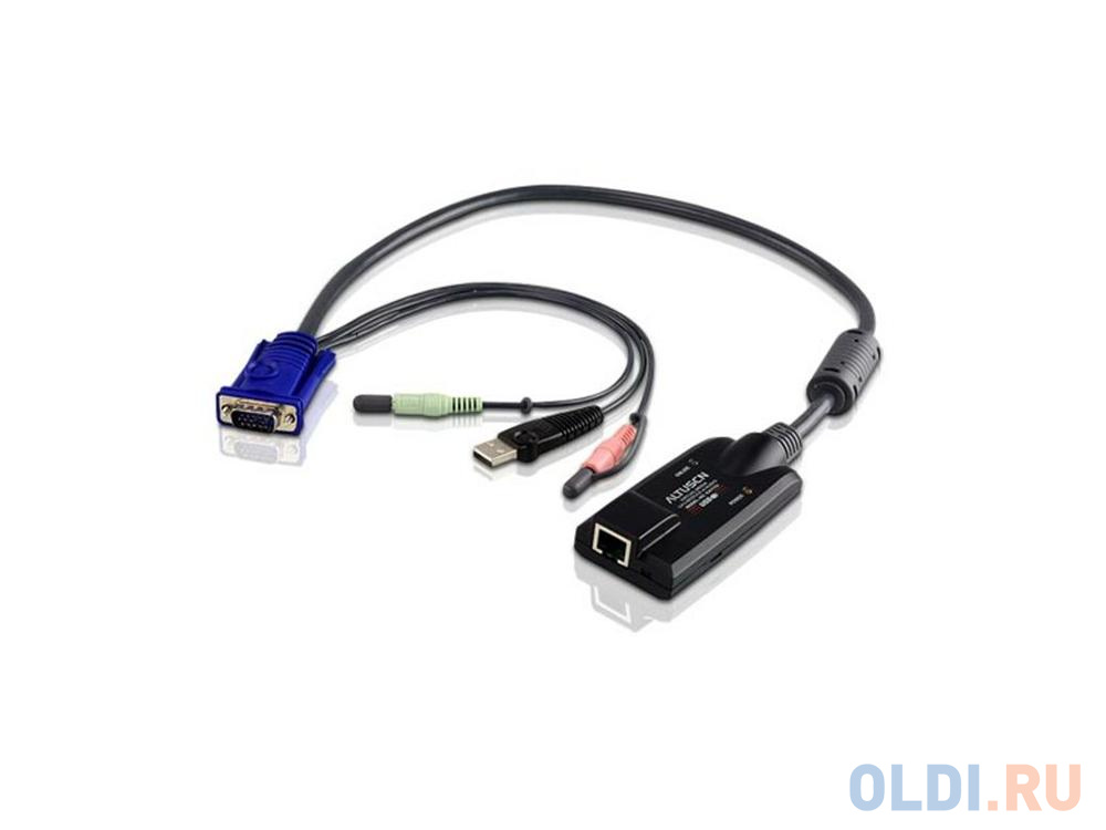 Кабель ATEN KA7176-AX USB Virtual Media w/audio CPU Module aten kvm cable 2l 5302p кабель для kvm 2 ps 2 m db15 m 2 audio pc на sphd15 m 2 audio kvm 1 8м