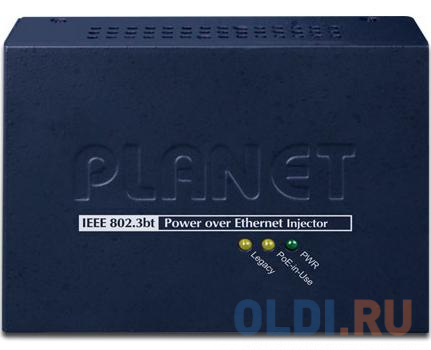 PLANET POE-171A-95 Single-Port Multi-Gigabit 802.3bt PoE++ Injector (95 Watts, 802.3bt Type-4, PoH, Legacy mode support, PoE Usage LED, 10/100/1G/2.5G - фото 5