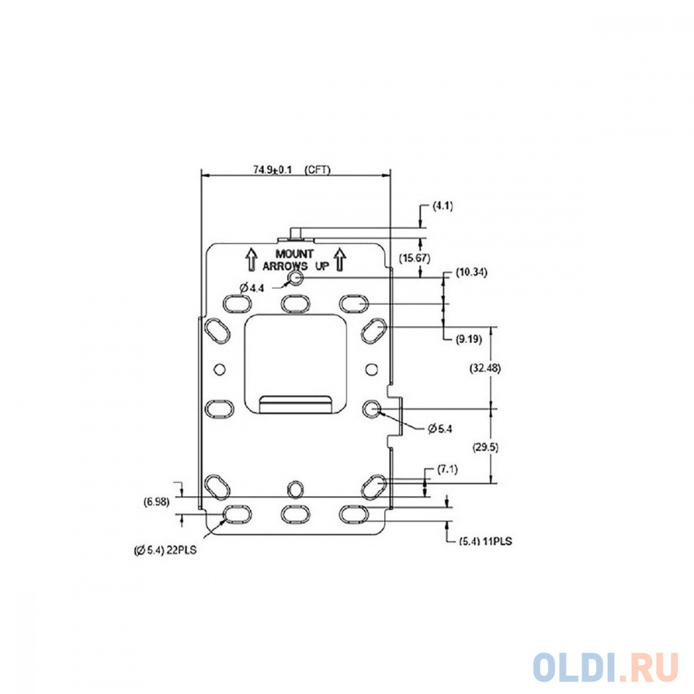 Крепление CISCO Mounting bracket for Catalyst 9105AX, OEM, AIR-AP-BRACKET-W4