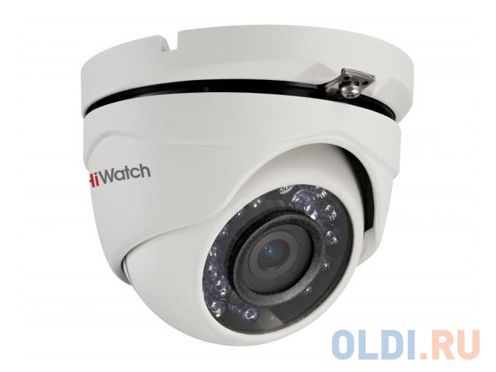 Камера HiWatch DS-T103 (3.6 mm) 1Мп уличная купольная HD-TVI камера с ИК-подсветкой до 20м 1/4"" CMOS матрица; объектив 3.6мм; угол обзора 7 DS-T103 (3.6 MM) - фото 1