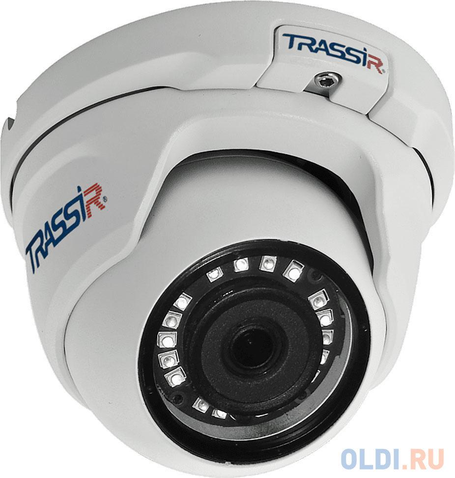 Видеокамера IP Trassir TR-D2S5 2.8-2.8мм цветная корп.:белый камера видеонаблюдения ip trassir tr d2152zir3 2 8 8мм цв корп белый