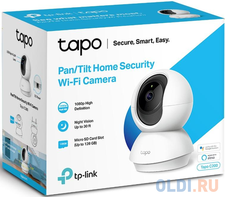 TP-Link Tapo C200 Домашняя Wi-Fi камера от OLDI