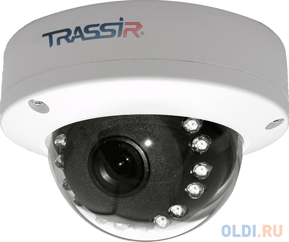 

Камера IP Trassir TR-D3121IR1 CMOS 1/2.9" 3.6 мм 1920 x 1080 H.264 RJ-45 PoE белый