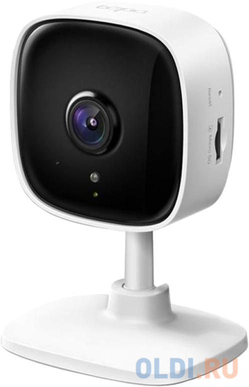 Видеокамера IP TP-Link Tapo C100 3.3-3.3мм цветная корп.:белый/черный камера ip hikvision ds 2cd2123g2 is 2 8mm cmos 1 2 8 2 8 мм 1920 x 1080 н 265 mjpeg h 264 h 265 h 264h rj 45 poe белый