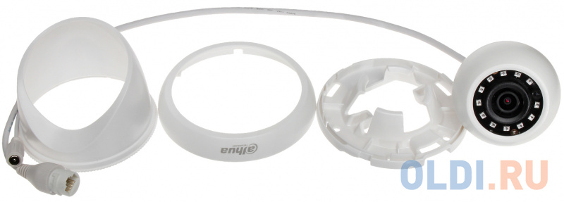 Камера IP Dahua DH-IPC-HDW1230SP-0280B CMOS 1/2.7" 2.8 мм 1920 x 1080 Н.265 H.264 MJPEG RJ-45 PoE белый фото