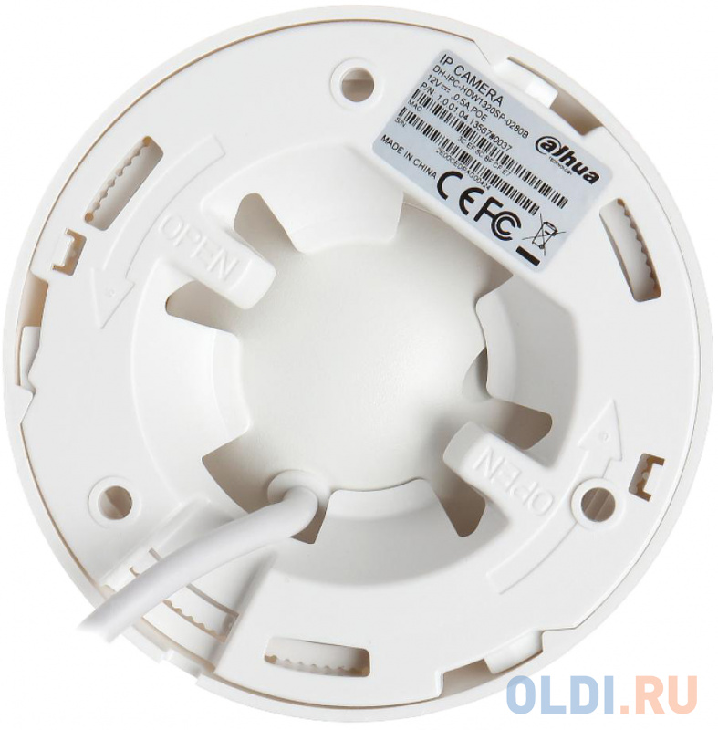 Камера IP Dahua DH-IPC-HDW1230SP-0280B CMOS 1/2.7" 2.8 мм 1920 x 1080 Н.265 H.264 MJPEG RJ-45 PoE белый фото