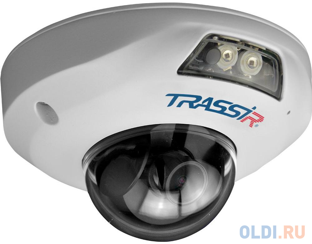 Камера IP Trassir TR-D4121IR1 CMOS 1/2.7&quot; 2.8 мм 1920 x 1080 H.264 MJPEG RJ-45 LAN PoE белый от OLDI