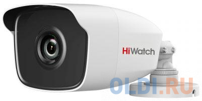 

Видеокамера HiWatch DS-T120 CMOS 1/4" 2.8 мм 1280 x 720 HD-TVI белый черный