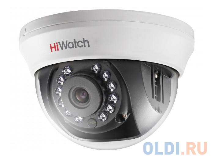 Камера HiWatch DS-T101 (3.6 mm) 1Мп внутренняя купольная HD-TVI камера с ИК-подсветкой до 20м 1/4