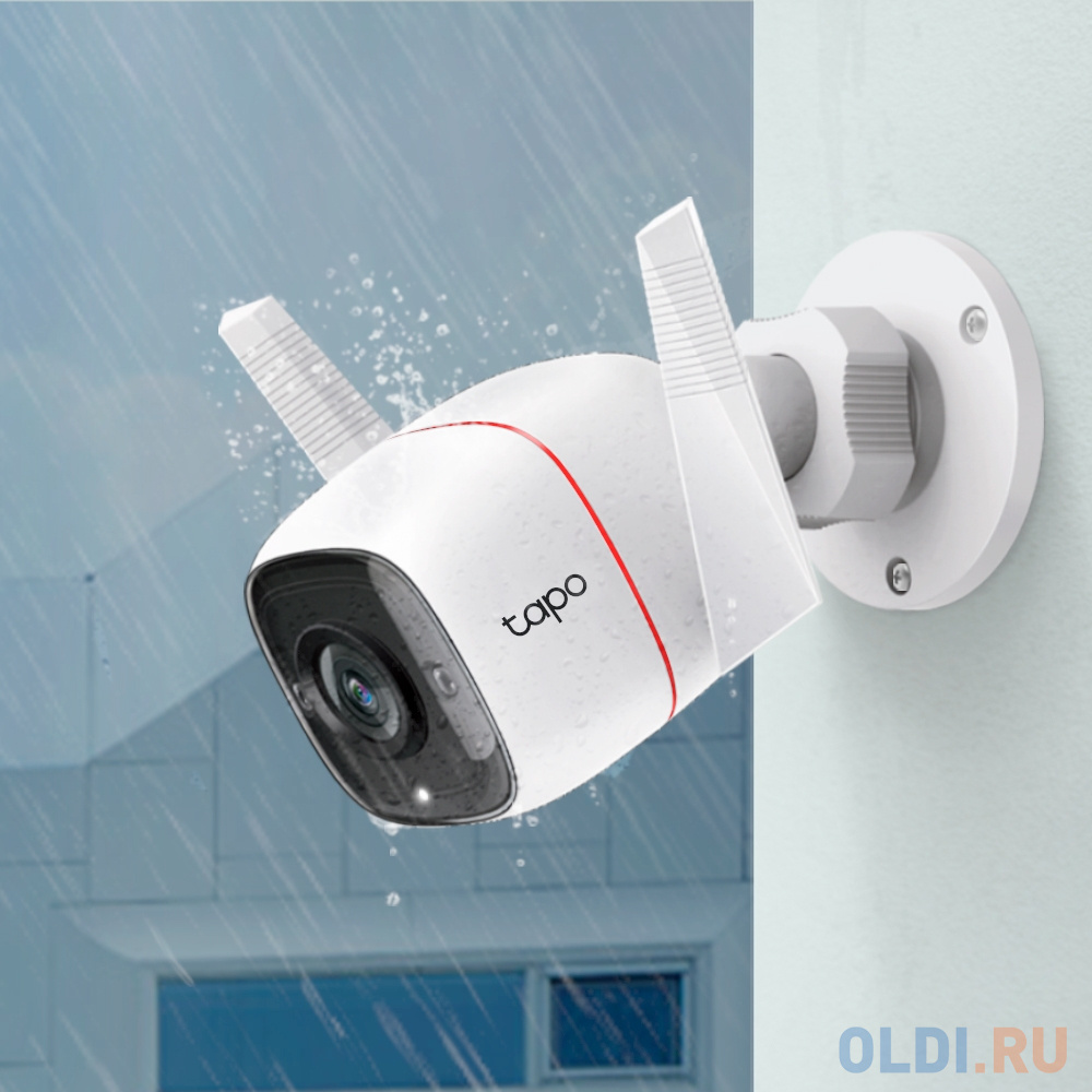 Камера IP TP-LINK TAPO C310 CMOS 1/2.7" 3.89 мм 2304 х 1296 H.264 RJ-45 LAN Wi-Fi белый фото