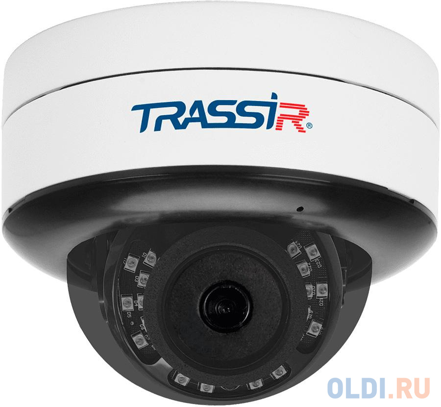 Видеокамера IP Trassir TR-D3121IR2 v6 3.6-3.6мм цветная корп.:белый камера видеонаблюдения ip trassir tr d3181ir3 v2 3 6 3 6мм цв корп белый