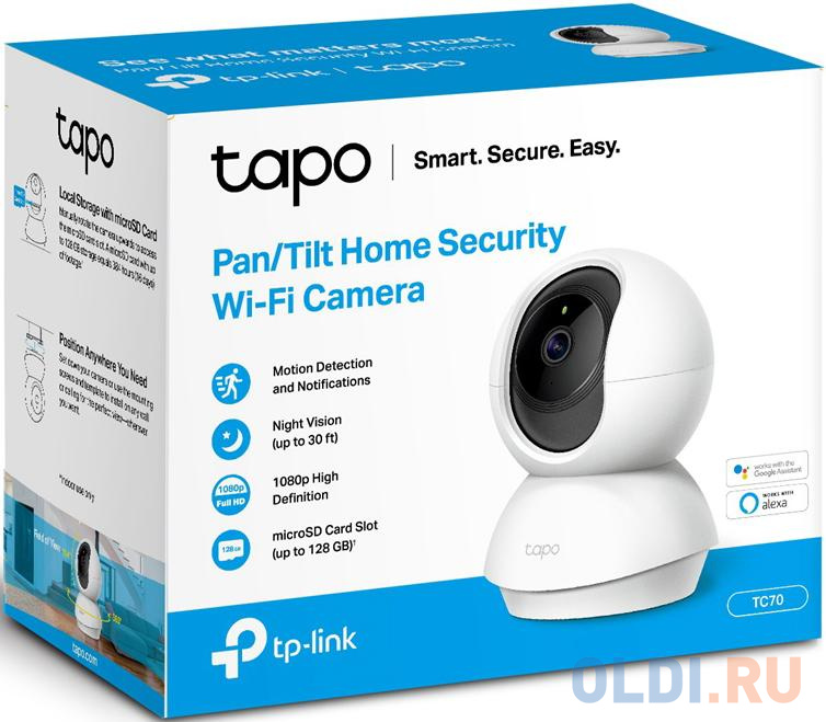Камера видеонаблюдения IP TP-Link TAPO TC70 4-4мм цветная - фото 2