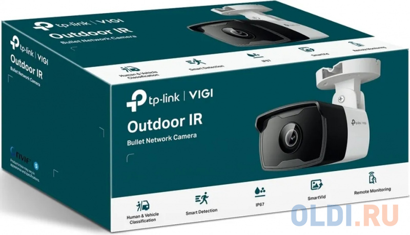 Камера IP TP-LINK VIGI C320I(4mm) CMOS 1/3" 4 мм 1920 x 1080 H.264 H.264+ H.265+ RJ-45 LAN PoE белый фото