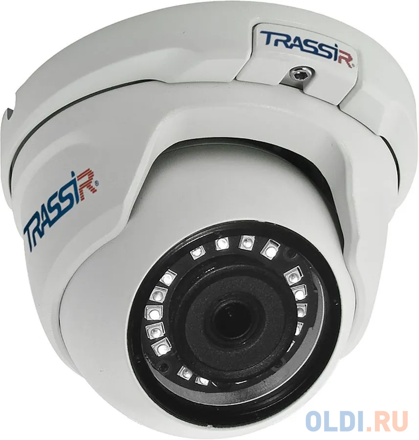 Камера IP Trassir TR-D2S5-noPoE v2 CMOS 1/2.9" 3.6 мм 1920 x 1080 Н.265 H.264 H.264+ H.265+ RJ-45 LAN белый, размер 1/2.9