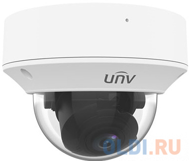 Uniview Видеокамера IP купольная антивандальная, 1/2.8" 2 Мп КМОП @ 30 к/с, ИК-подсветка до 40м., LightHunter 0.0005 Лк @F1.2, объектив 2.7-13.5 фото