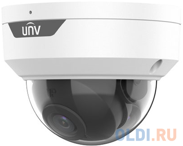 Uniview Видеокамера IP купольная антивандальная, 1/2.9" 2 Мп КМОП @ 30 к/с, ИК-подсветка до 30м., 0.01 Лк @F2.0, объектив 2.8 мм, DWDR, 2D/3D DNR фото
