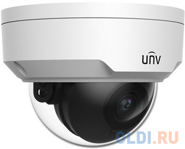 Uniview Видеокамера IP купольная антивандальная, 1/2.8" 2 Мп КМОП @ 30 к/с, ИК-подсветка до 30м., LightHunter 0.001 Лк @F1.6, объектив 4.0 мм, WD фото