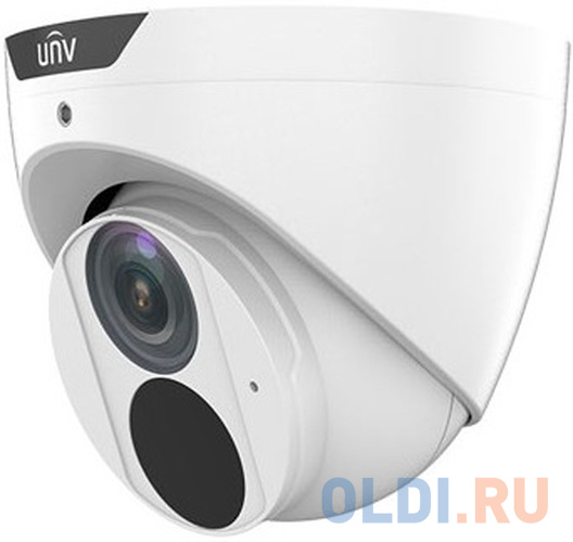 Uniview Видеокамера IP купольная, 1/2.7" 4 Мп КМОП @ 30 к/с, ИК-подсветка до 50м., LightHunter 0.003 Лк @F1.6, объектив 2.8 мм, WDR, 2D/3D DNR, U