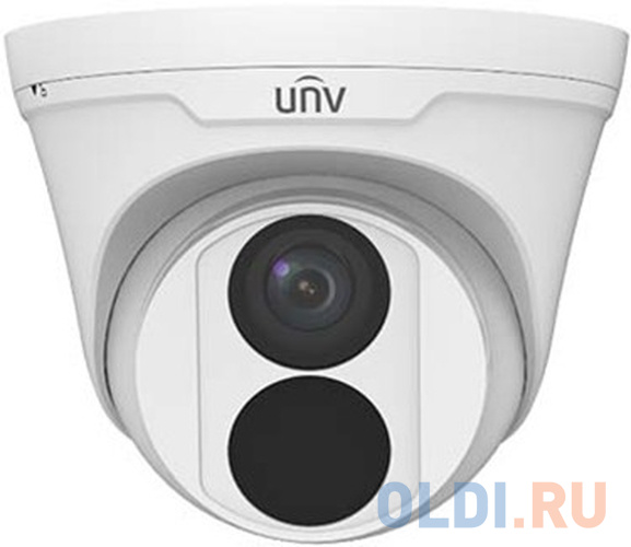 Uniview Видеокамера IP купольная, 1/2.8" 2 Мп КМОП @ 30 к/с, ИК-подсветка до 30м., 0.01 Лк @F2.0, объектив 4.0 мм, DWDR, 2D/3D DNR, Ultra 265, H.