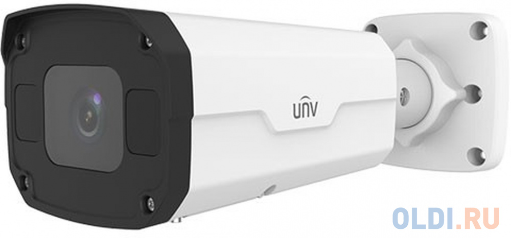 Uniview Видеокамера IP цилиндрическая антивандальная, 1/2.7" 4 Мп КМОП @ 30 к/с, ИК-подсветка до 50м., LightHunter 0.002 Лк @F1.2, объектив 2.7-1
