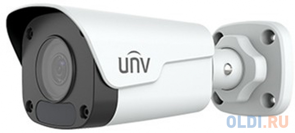 Uniview Видеокамера IP цилиндрическая, 1/3" 4 Мп КМОП @ 30 к/с, ИК-подсветка до 30м., 0.01 Лк @F2.0, объектив 4.0 мм, DWDR, 2D/3D DNR, Ultra 265,