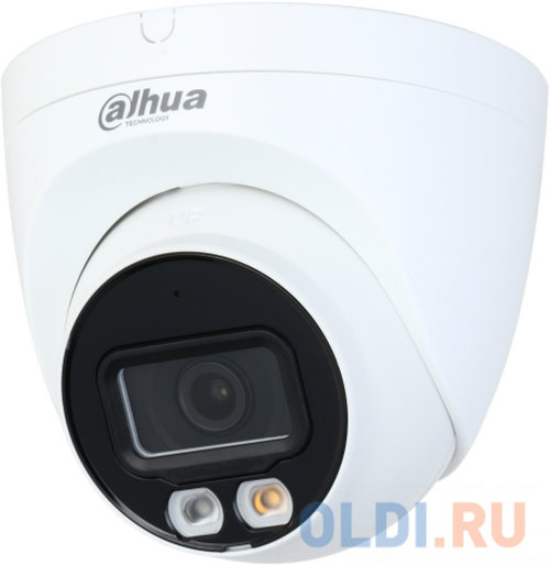Видеокамера Dahua DH-IPC-HDW2449TP-S-IL-0280B уличная купольная IP-видеокамера 4Мп 1/2.7” CMOS объектив 2.8мм dahua уличная цилиндрическая ip видеокамера2мп 1 2 8” cmos моторизованный объектив 2 8 12 мм механический ик фильтр чувствительность 0 008лк f1 7