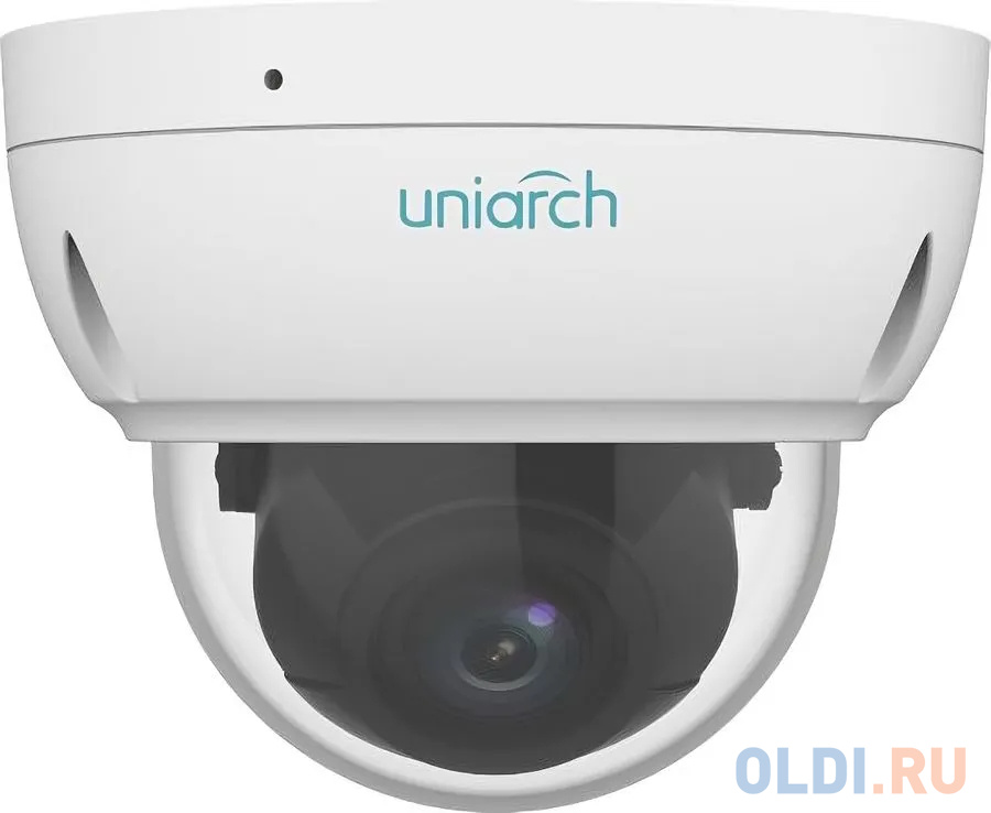 IP-камера Uniarch 4МП уличная купольная антивандальная со встроенным моторизованным объективом 2.8-12 мм, ИК подсветка до 30 м. 1/2.7" CMOS