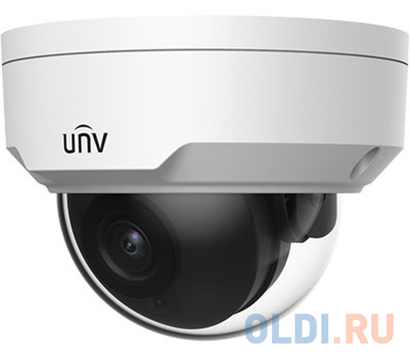 Uniview Видеокамера IP купольная антивандальная, 1/3" 4 Мп КМОП @ 30 к/с, ИК-подсветка до 30м., 0.01 Лк @F2.0, объектив 2.8 мм, DWDR, 2D/3D DNR, фото